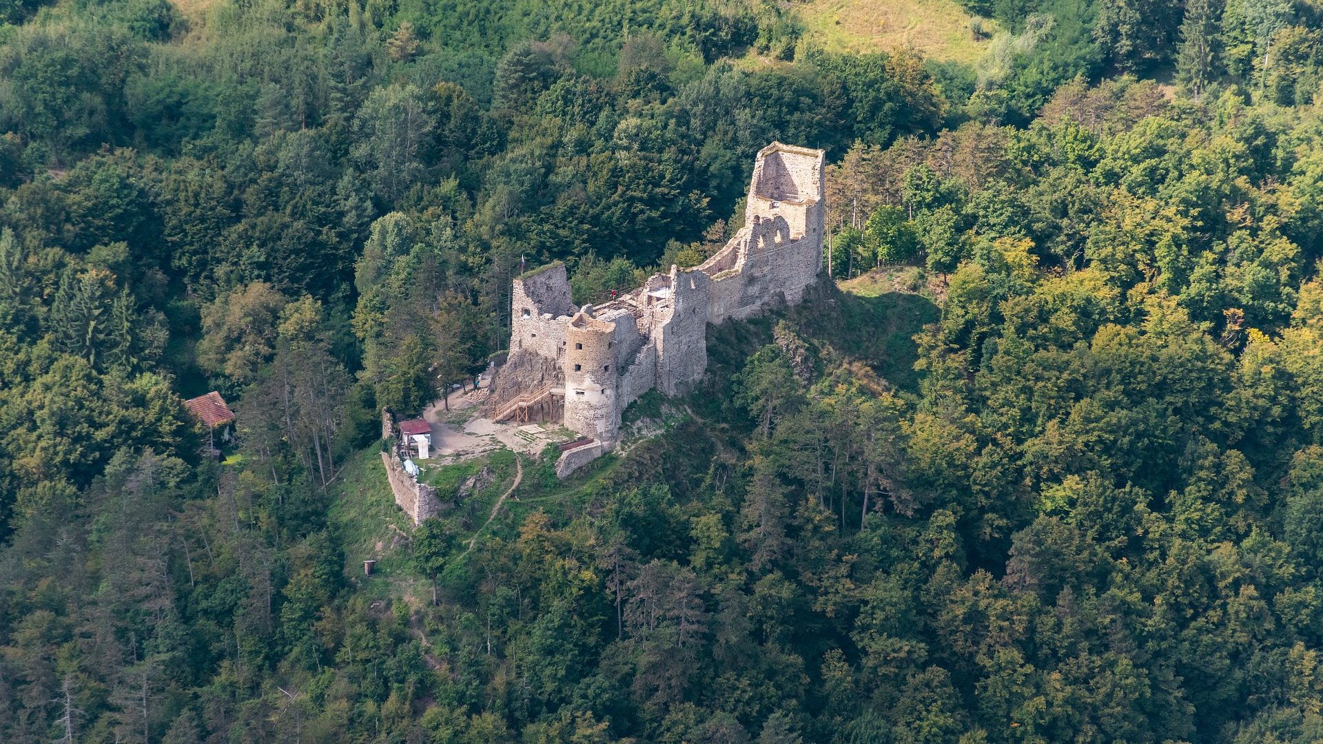chateau en forêt